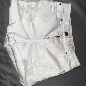 American Eagle Outfitters White Denim Shorts